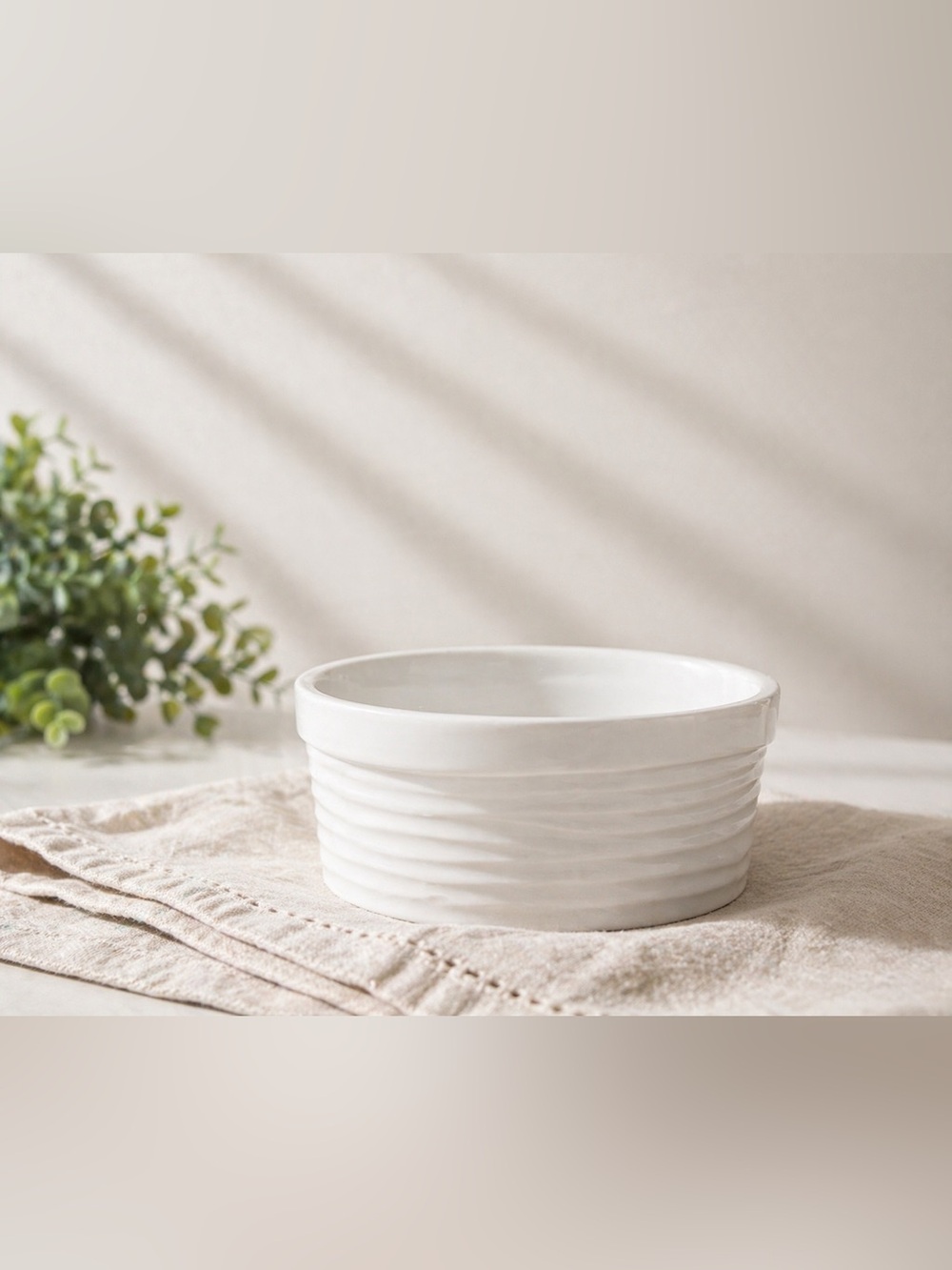 KITCHEN & TABLE White Vitrified Porcelain Bowl